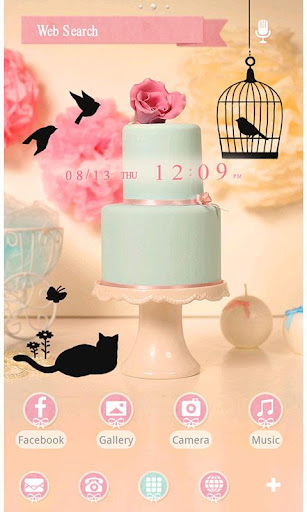 Cute Theme-Blue-Green Cake-