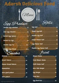 Adarsh Delicious Food menu 1