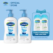 [Tặng 2 Cetaphil Baby Daily Lotion 50Ml] Combo 2 Sữa Tắm Gội Cho Bé Cetaphil Baby Gentle Wash & Shampoo 400Ml/Chai