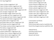 Maggi In A Bowl menu 7