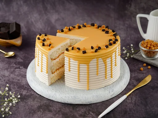 Butterscotch Eggless Cake