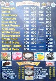 National Cake House menu 2