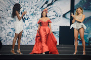 Bonang steals the show in a red number.