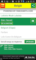 Belgium Football Songs 2014 Screenshot