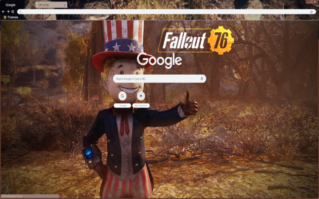 Fallout 76 Theme chrome extension