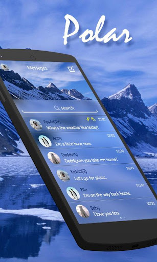 FREE GO SMS PRO POLAR THEME