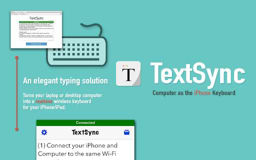 TextSync - Computer as iPhone keyboard