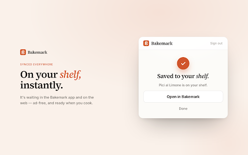 Bakemark — Save Recipe screenshot 3