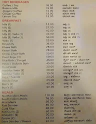 Vijayalakshmi Veg menu 3