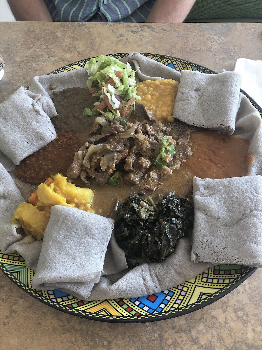 Injera & Meats and Veggies