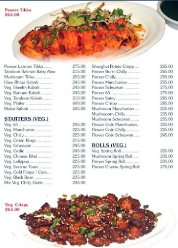 Kings Snack Bar menu 