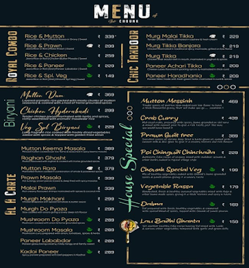 Chounk menu 
