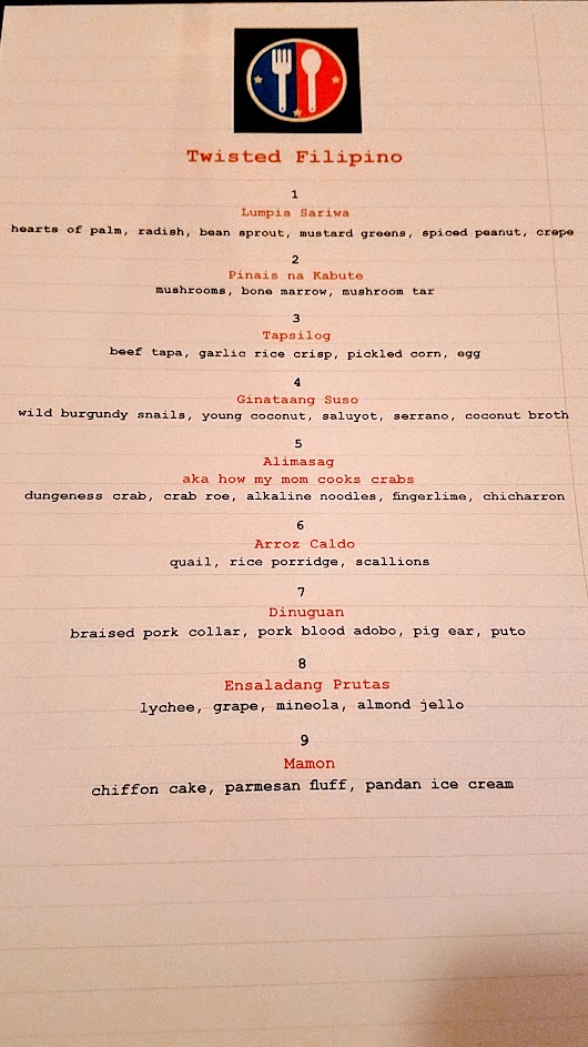 Twisted Filipino December Dinner by Carlo Lamagna, popping up here at Holdfast at Fausse Piste