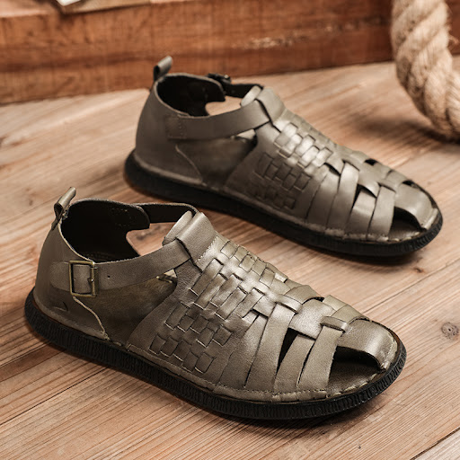 Title 10, Premium first layer cowhide closed toe business...