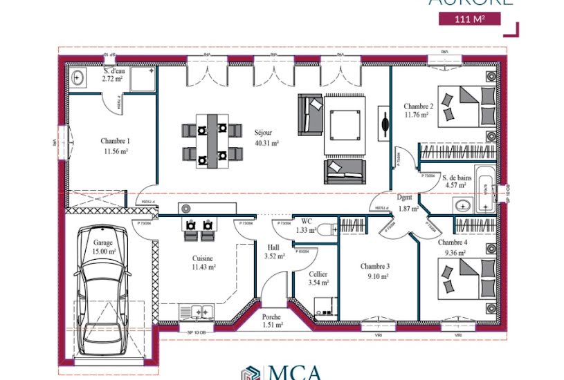  Vente Terrain + Maison - Terrain : 895m² - Maison : 84m² à Cuq (47220) 