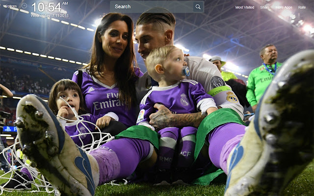 Sergio Ramos FullHD New Tab Wallpapers