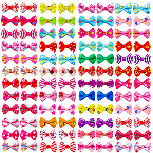 Title 6, Pet Hairpin Headwear Dog Cat Ornaments Bow Head...