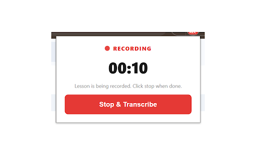 Lesson Transcriber screenshot 2