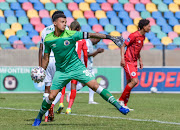 Ronwen Williams of SuperSport United during the DStv Premiership 2020/21 game between Bloemfontein Celtic and SuperSport United at Dr Molemela Stadium.