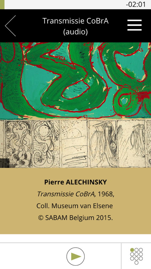 Android application Museum of Elsene Highlights screenshort