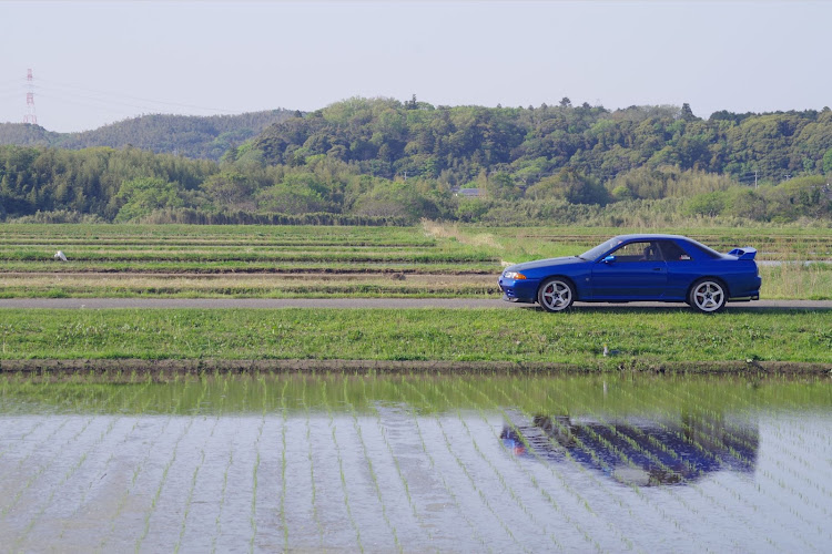 スカイライン GT-Rのふらっとドライブ・田んぼのある風景・リフレクション失敗・米農家さんに感謝に関するカスタム事例の投稿画像2枚目