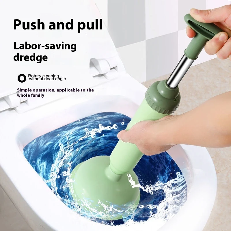 Desatascador de inodoro doméstico Potente desatascador de baño Fácil de usar y efectivo para atascos en inodoros, mantén tu baño limpio y funcional.