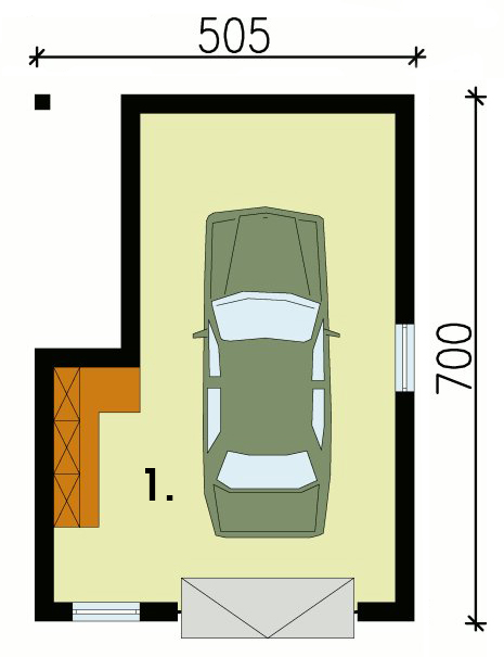 Zdjęcie rzutu Rzut garażu projektu garażu