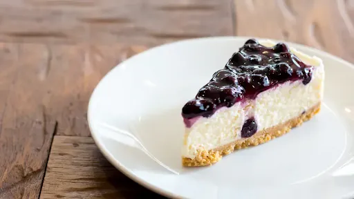 Blueberry Baked Cheesecake Slice