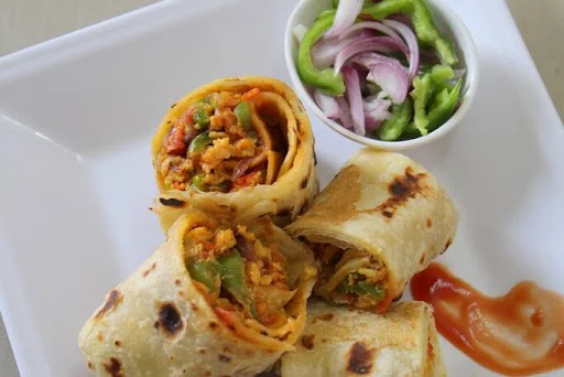 Double Egg Bhurji Kathi Roll