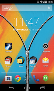 Download Transparent Zipper Screen Lock APK