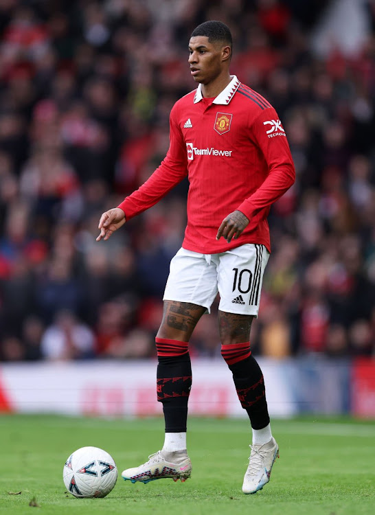 Manchester United's Marcus Rashford in action during a recent match