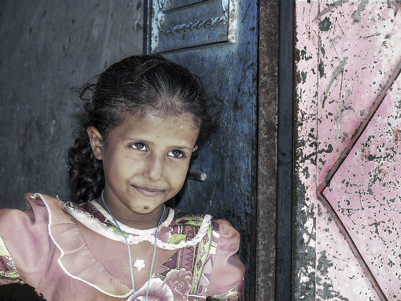 girl in pink (with a fly) di D. Costantini