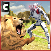 Flying Robot VS Wild Animals 1.1 Icon