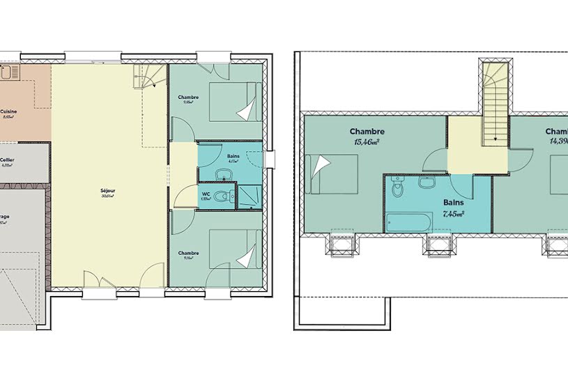  Vente Terrain + Maison - Terrain : 1 000m² - Maison : 110m² à Les Loges-Margueron (10210) 