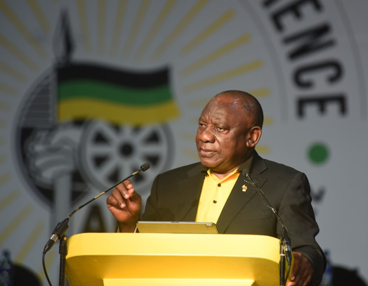 ANC president Cyril Ramaphosa said the party's 55th national conference will go down in history 'as a moment when we stood as one in turning our back on the destructive tendencies and practices that have eroded the people’s confidence in our movement'.