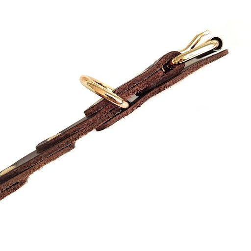 Title 4, Real leather dog collar with durable buckle for...