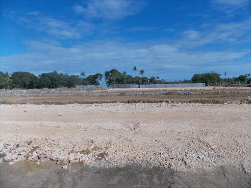 The Mtwapa bus park which is under construction