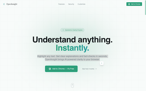 OpenInsight screenshot 2