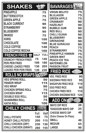 Al - Umar Foods menu 