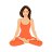 Rhythmic Breathing. Meditation icon