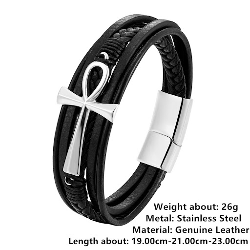 Title 4, Mens Fashion Multi-layer Braided Leather Brace...