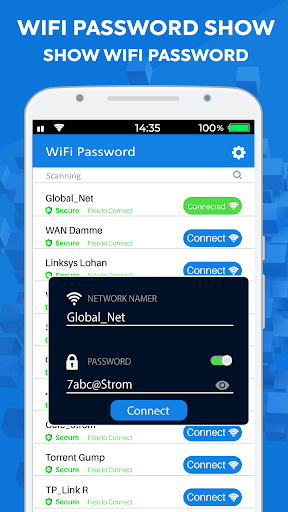 Screenshot Wifi password master key show