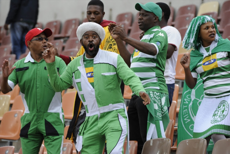 Bloemfontein Celtic fans in full voice.