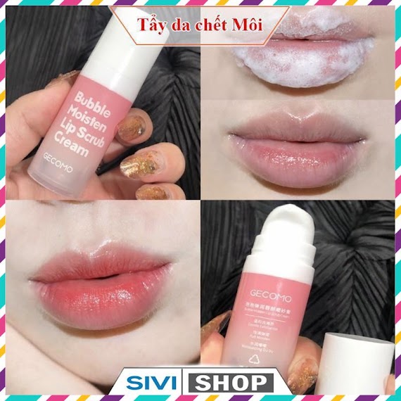 Tẩy Da Chết Môi Sủi Bọt Gecomo Bubble Moisten Lip Scrub Chăm Sóc Môi