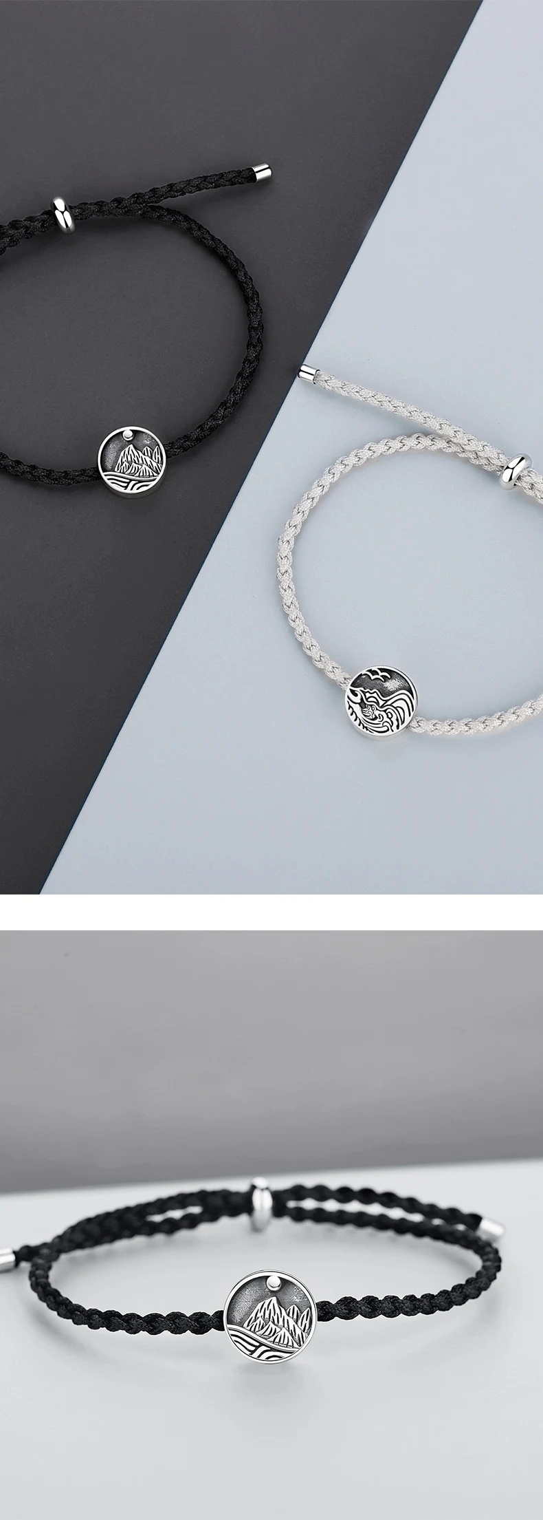 Title 2, Bracelet de couple Love Oath en argent sterling...
