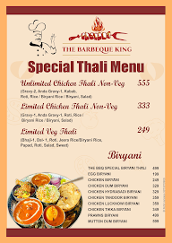 The Barbeque King menu 1