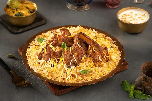 Extra Masala Mutton Dum Hyderabadi Biryani