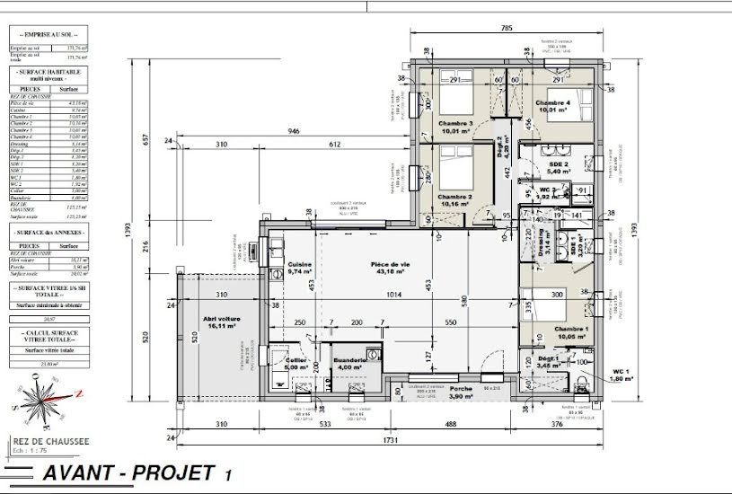  Vente Terrain + Maison - Terrain : 1 200m² - Maison : 120m² à Sers (16410) 