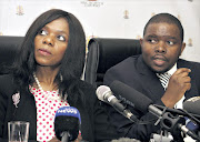 Public protector Thuli Madonsela and deputy Kevin Malunga. Photo: Puxley Makgatho