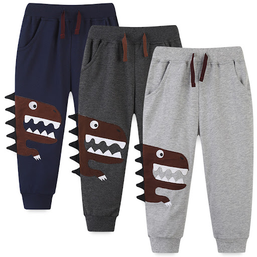 Title 3, Boys Fashion Casual Embroidered Sports Pants, ...